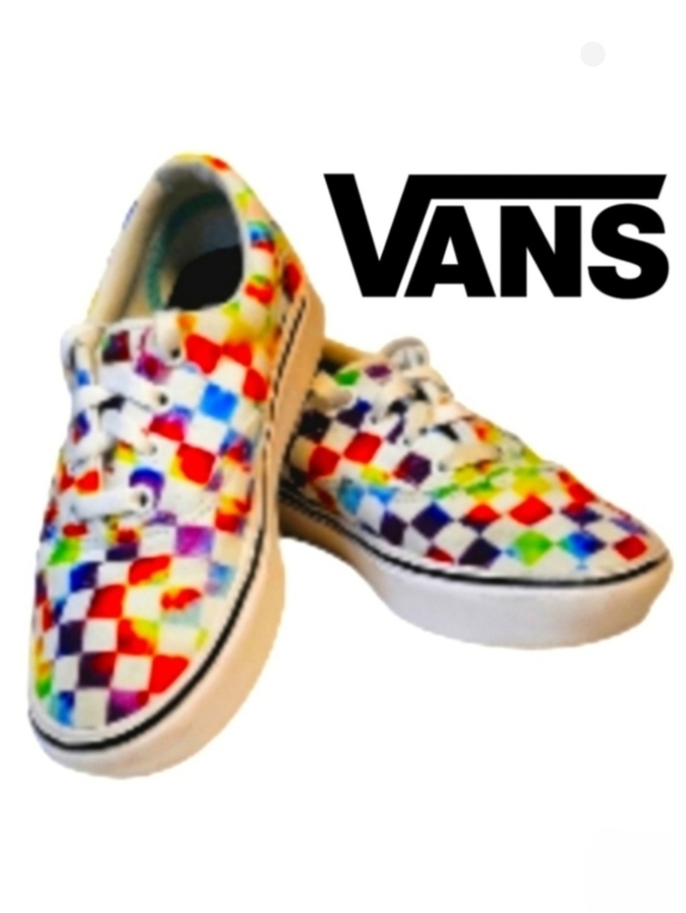 Womens Colorful ComfyCush Era Vans Sneakers
